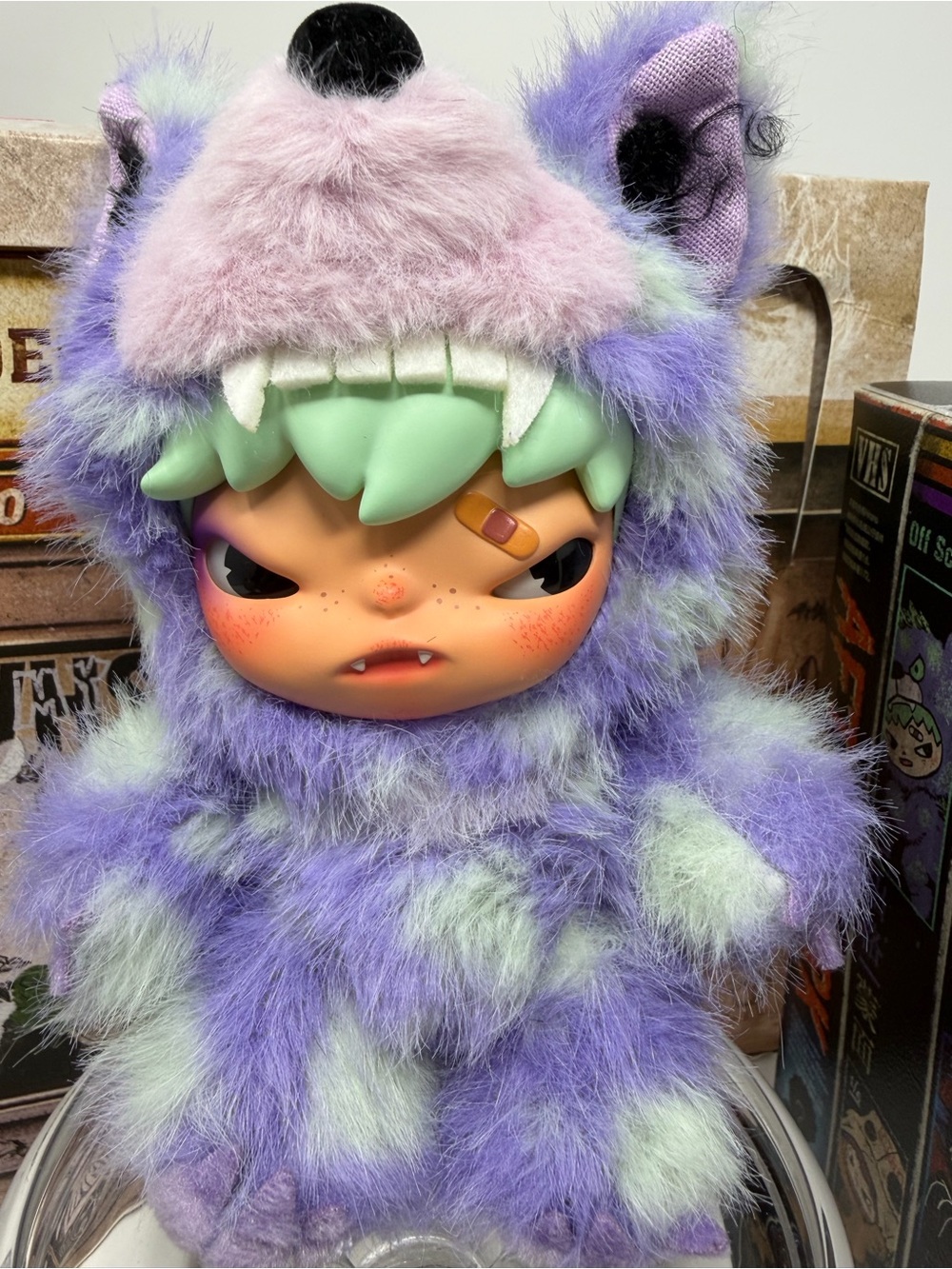 HIRONO OFF SCRIPT Popmart AFTER DARK Series Plush Pendant WOLF Halloween
